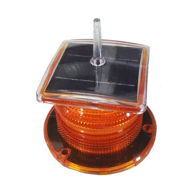 China luz de faro marina solar ambarina de la acuicultura 2-3NM con la lámpara amonestadora de la navegación solar del punto del pájaro para el barco de la nave proveedor