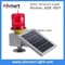 lámpara amonestadora solar roja de la aviación ligera de obstrucción 30LED con el panel solar para edificio de grúa el alto proveedor